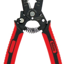 Pinza spelacavi multiuso per fili 0,6-2,6 mm² taglio cavi fino a 8 mm con chiusura a scatto per installatori elettrici