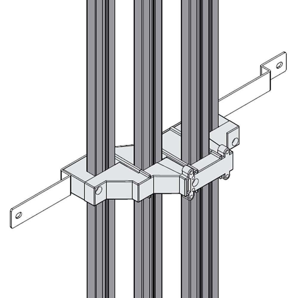 Portabarre scaletta fondo/testata 4 barre 630A vano esterno