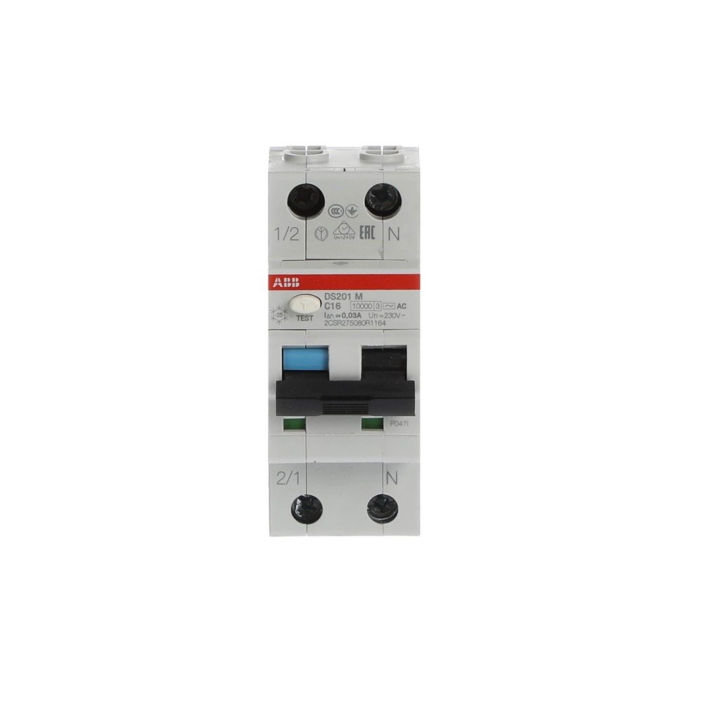Interruttore differenziale magnetotermico 1P+N 16A 30mA tipo AC per impianti residenziali e commerciali