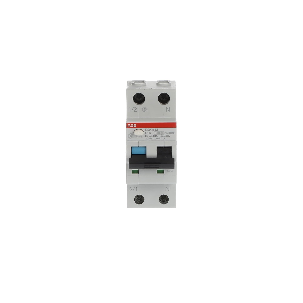 Interruttore Differenziale Magnetotermico DS201 M 1P+N 16A 30mA Tipo F protezione inverter single-phase