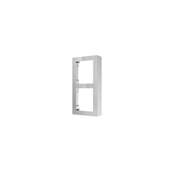 Cornice a parete inox 2 moduli resistente e design moderno per impianti elettrici residenziali e commerciali