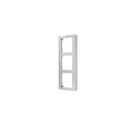 Cornice a parete inox 3 moduli resistente per installazioni elettriche interne ed esterne
