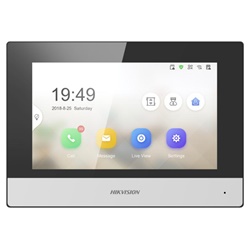Posto interno IP 7 touch TFT grigio con video memoria e funzione apriporta per ambienti residenziali e commerciali