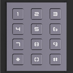 Modulo espansione tastiera 12 tasti controllo accessi parete incasso DS-KD-KP