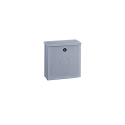 Armadio vetroresina CVA 1 vano 462x455x220 mm posa pavimento IP44 IK10 grigio RAL7040 sicurezza cremonese