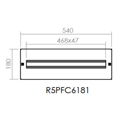 PORTA DISTRIBUZIONE 600X180 DIN 26