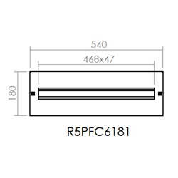 PORTA DISTRIBUZIONE 600X180 DIN 26