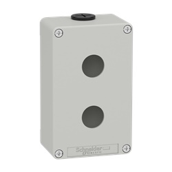 Pulsantiera in metallo grigia  M20 2 fori 22MM 80X130X51,5 UL CSA
