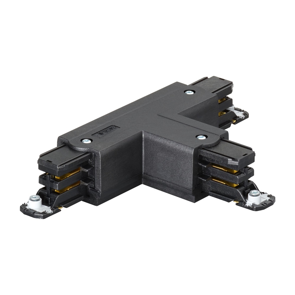 T-COUPLER RIGHT sistema binario trifase RCS750 alluminio 3 circuiti illuminazione modulare