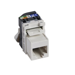 Keystone CAT5E bianco connettore RJ45 senza attrezzi per cavi U/UTP rete dati Ethernet