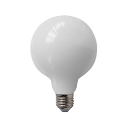 Lampadina LED sfera bianca E27 15W luce calda 2700K per interni ed esterni