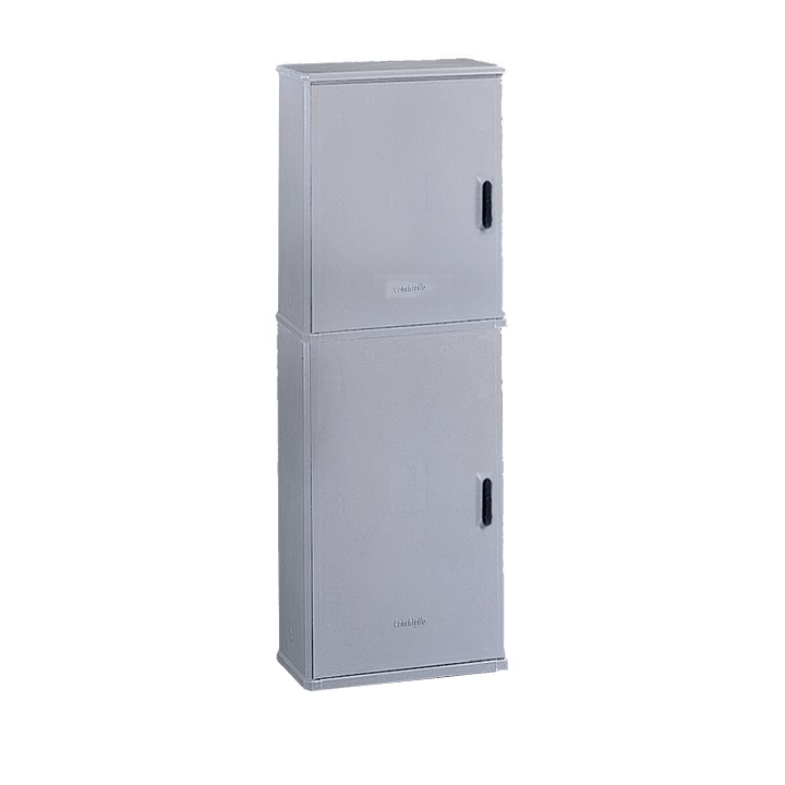 Armadio vetroresina serie BVT-BVN 2 vani serratura IP44 IK10 uso industriale pavimento