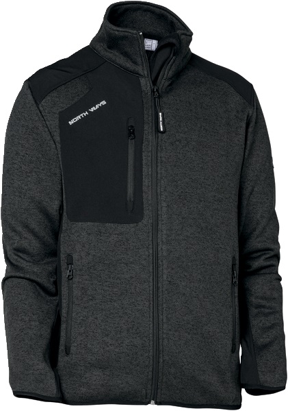 Giacca multitasche Arsenal grigio antracite con rinforzi softshell per elettricisti