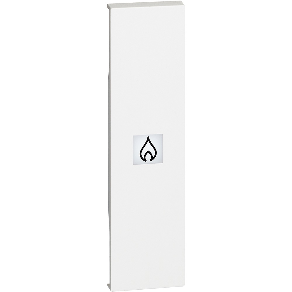 Cover comando riscaldamento illuminabile 1 modulo bianco