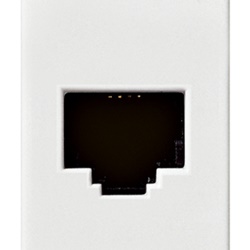 Presa RJ45 Netsafe Cat6FTP schermata antibatterica cablaggio universale T568A/B bianco