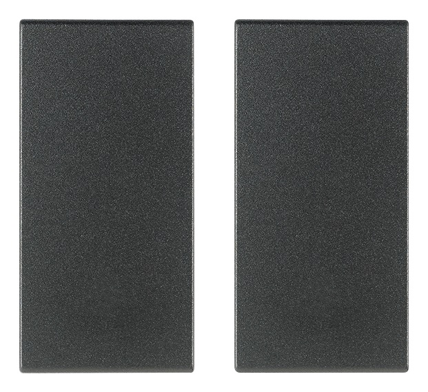 Tasto 1 modulo comando radiofrequenza grigio 2 pezzi per automazione domotica