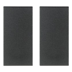 Tasto 1 modulo comando radiofrequenza grigio 2 pezzi per automazione domotica