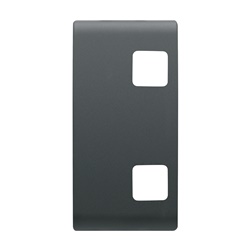 TASTO INTERCAMBIABILE PER PULSANTIERA - DA COMPLETARE CON 2 LENTI - 1 MODULO - NERO - CHORUSMART