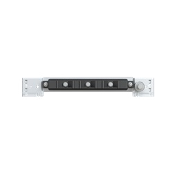 Portabarre lineare sagomato 40x600x230 mm per sistemi elettrici industriali