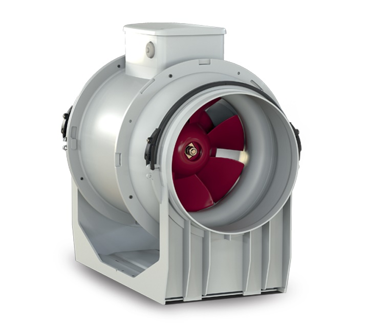 Aspiratore elicocentrifugo risparmio energetico motore EC per condotto diam.160 mm