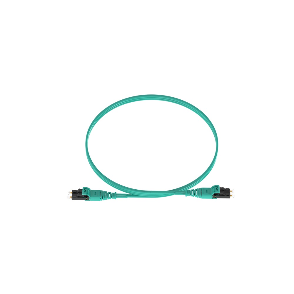 2 FIBER OM4 PATCH CORD, LC PUSH PUL