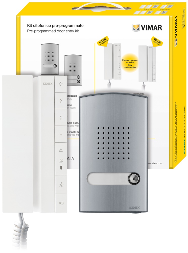 KIT CITOFONICO MONOF. VOXIE 40542+4