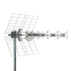 Antenna biconica 5 elementi UHF con filtro 5G LTE per installazioni civili
