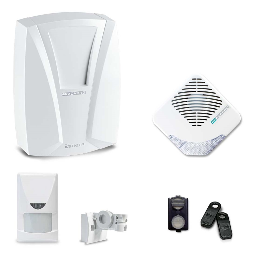 Kit antifurto K.SHOP EVO DEFENDER 8 con sensore e sirena per negozi