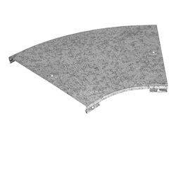 Copertura curva 90° per canalina elettrica 50 mm materiale resistente impianti civili industriali