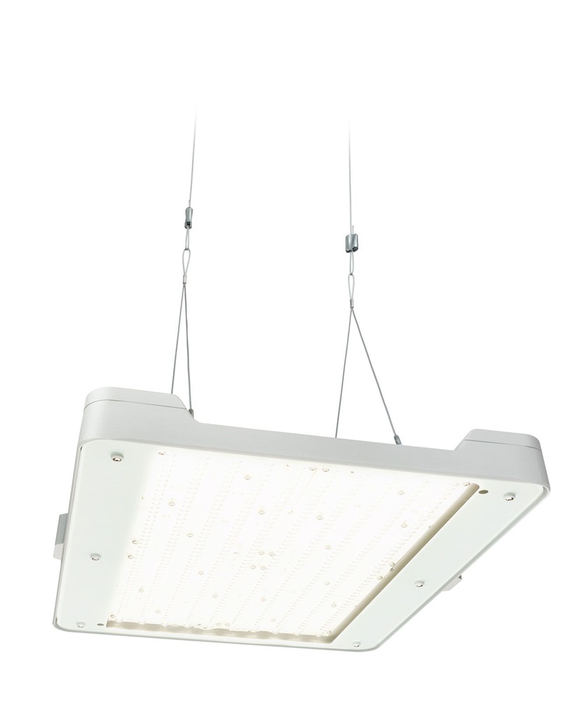 New Highbay LED 250W 4000K fascio largo DALI argento RAL 9006 applicazioni industriali
