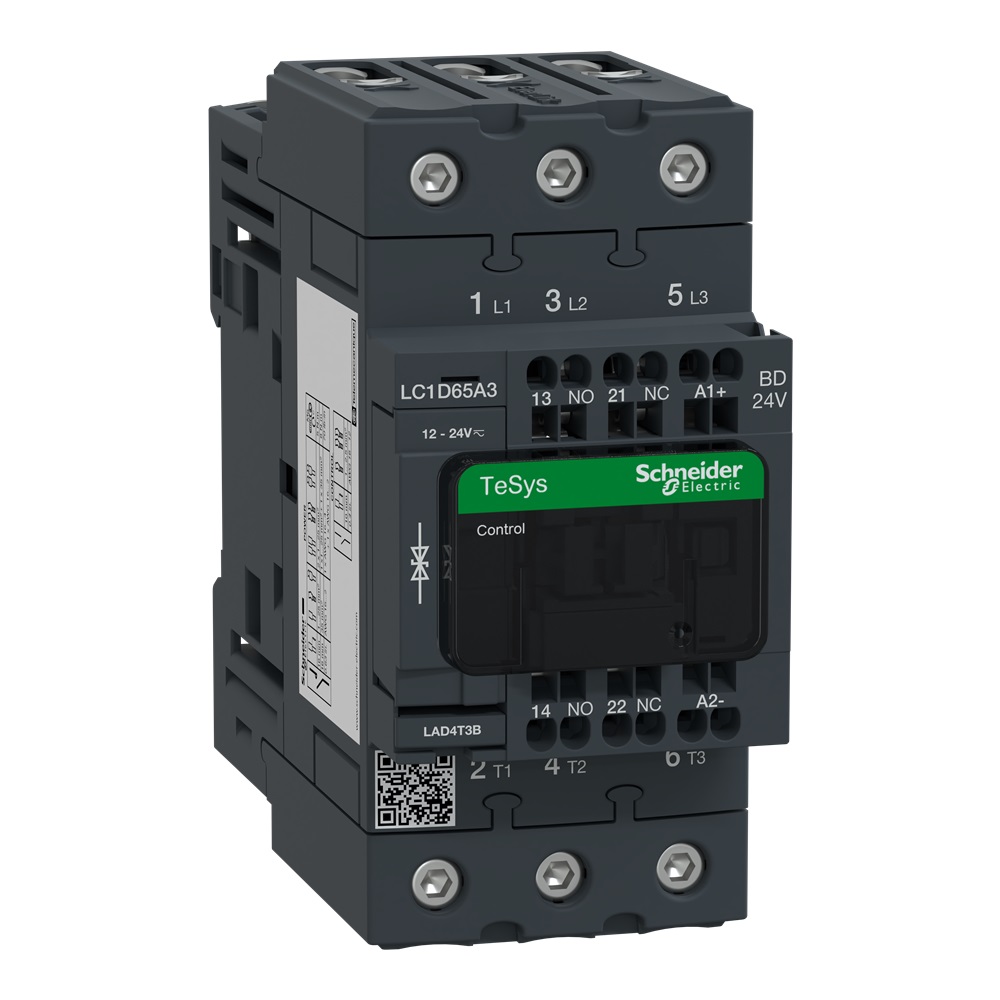 Contattore TeSys LC1-D - 3 poli - CA-3 440V 65 A - Bobina 24 V CC