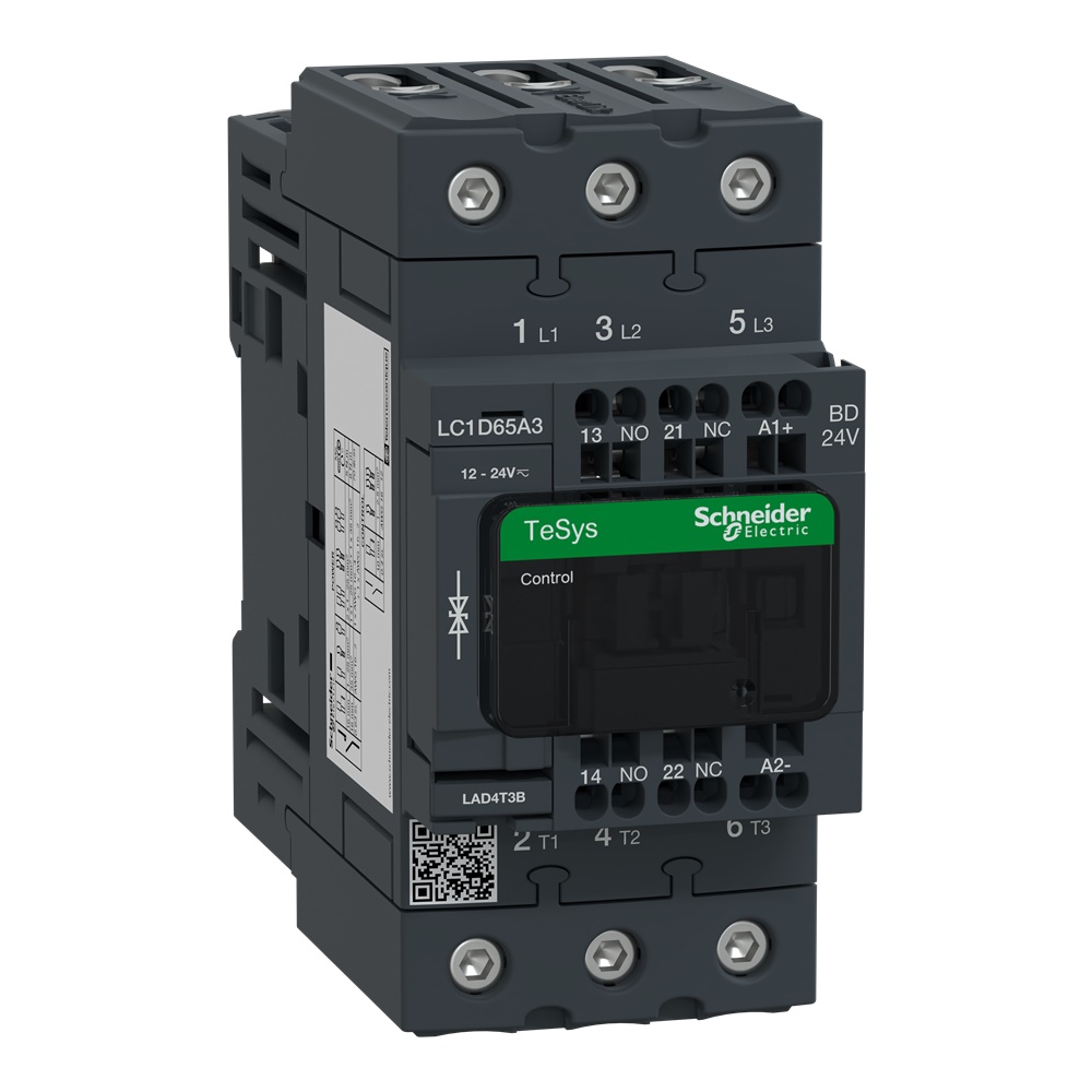 Contattore TeSys LC1-D - 3 poli - CA-3 440V 65 A - Bobina 24 V CC