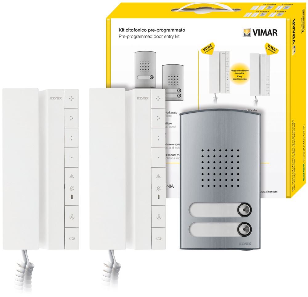 KIT CITOFONICO BIFAM. VOXIE 40542+4