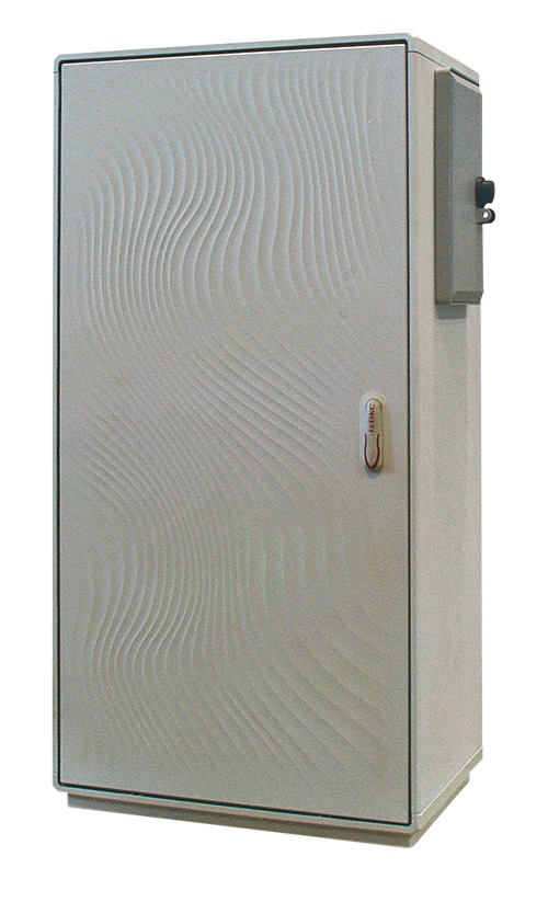 Armadio vetroresina IP44 serie GRAFI 7 con cassonetto portacontatore e serratura triangolare