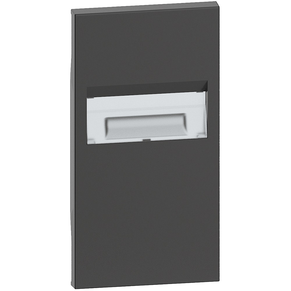 Cover lampada direzionale 2 moduli nero per segnapasso L.NOW