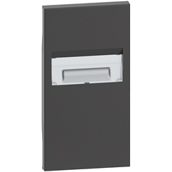 Cover lampada direzionale 2 moduli nero per segnapasso L.NOW