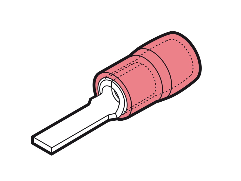 CAPOCORDA RINF.ROSSO PUNT.PIATTO 18