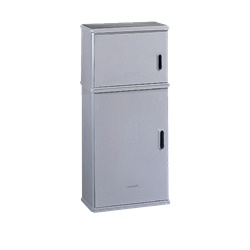 Armadio vetroresina 2 vani serratura IP44 ventilato per installazioni elettriche dimensioni 546x900x308 mm