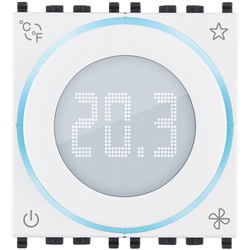 TERMOSTATO ROTELLA KNX 2M BIANCO