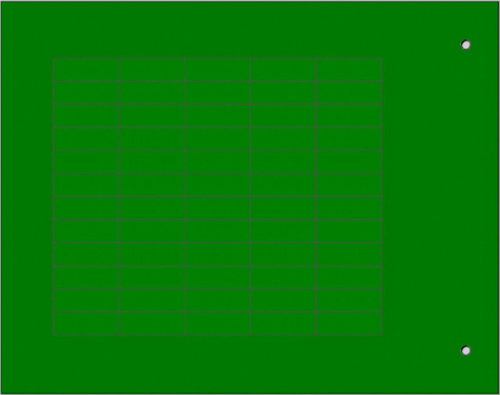 Targhetta adesiva verde 7x20 mm per componenti industriali