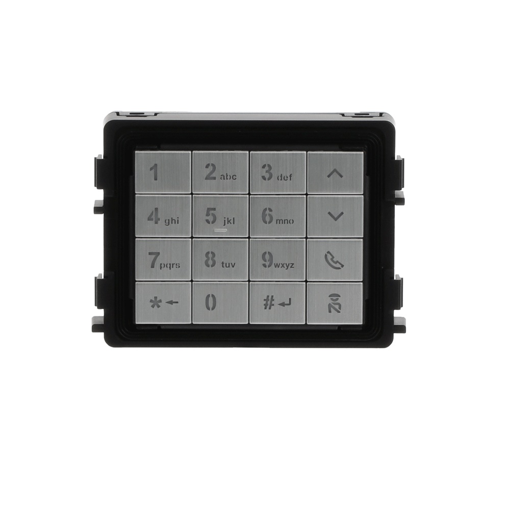 Modulo tastiera alluminio robusto per sistemi controllo elettrico professionale