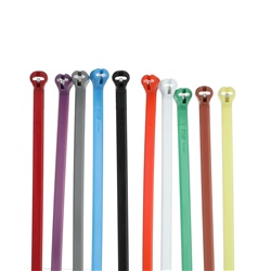 Fascette Nylon 4,8x186 mm Resistenti 50 lb Colori Misti 100 pezzi Uso Interno