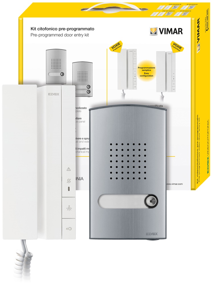 KIT CITOFONICO MONOFAMIGLIARE VOXIE 40540+4