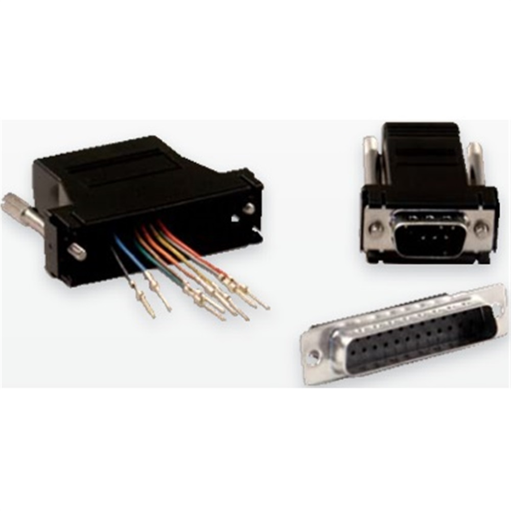 ADATTATORE RJ45/SUB-D9 FEMMINA NERO