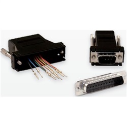 ADATTATORE RJ45/SUB-D9 FEMMINA NERO