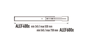 RIPIANO FISSO 1U S250 NERO P600MM