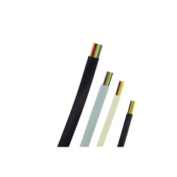 FLAT TELEPHONE CABLE 4 CORES BLACK