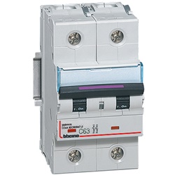 Interruttore magnetotermico 2P curva C 63A per quadri DIN
