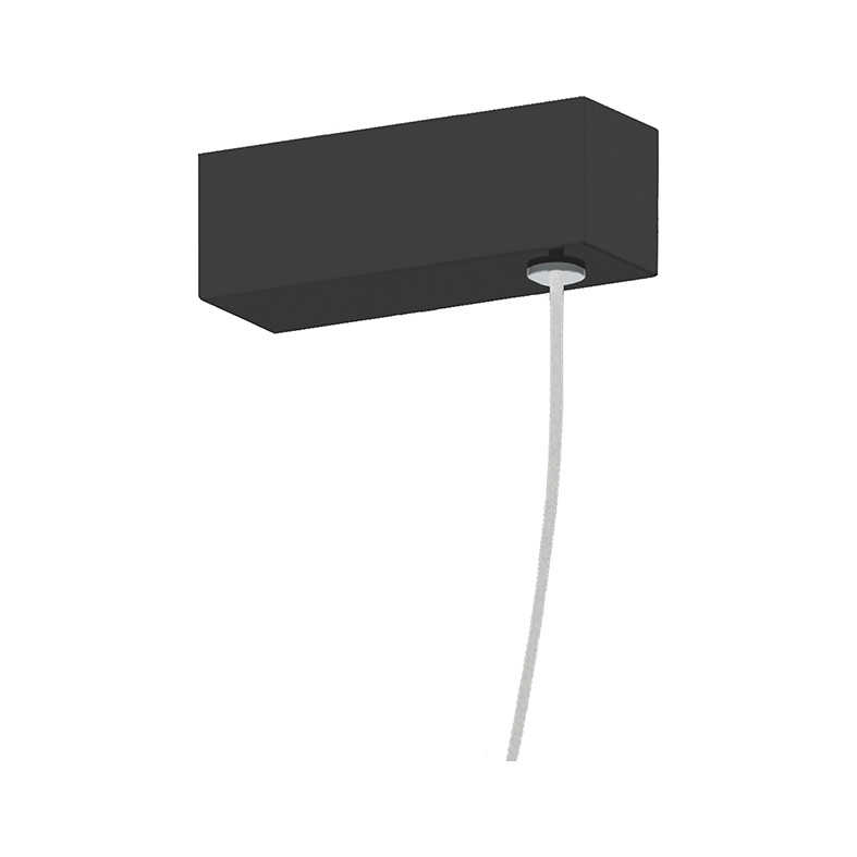 Rosone elettrificato nero On/Off con tecnologia Casambi per controllo smart soffitto ambienti moderni