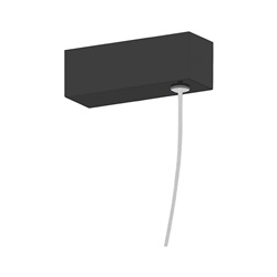 Rosone elettrificato nero On/Off con tecnologia Casambi per controllo smart soffitto ambienti moderni